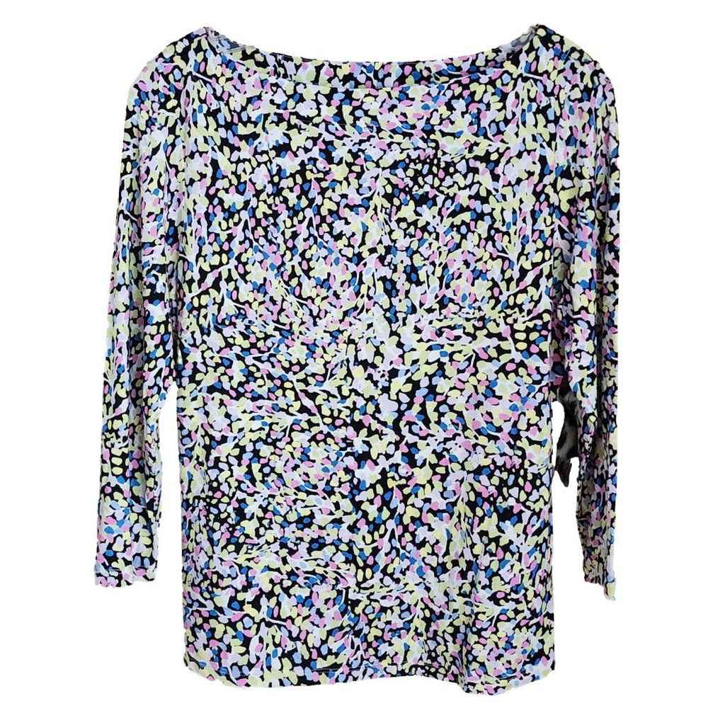 TED BAKER Normma Half Sleeve Fleck Tee M Multi-color - Picture 6 of 8